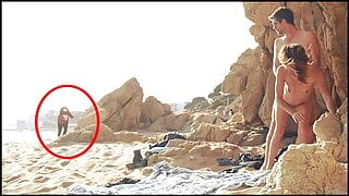 Couple caught having sex on the beach